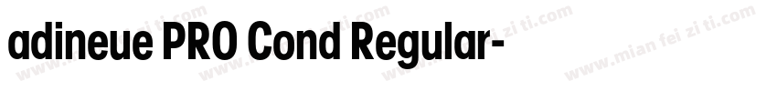adineue PRO Cond Regular字体转换